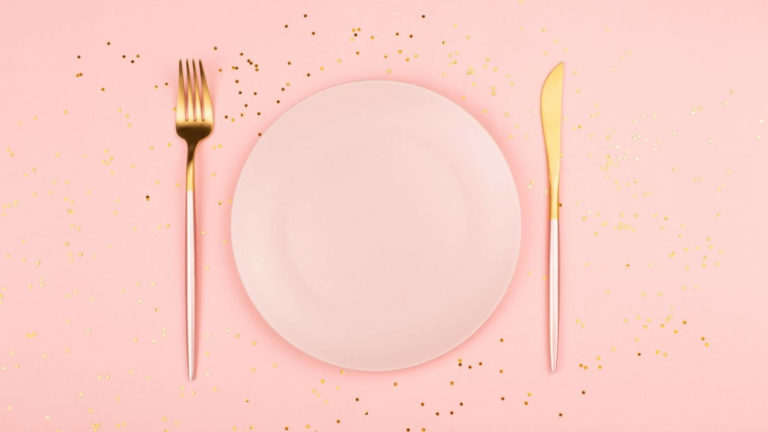 Leerer Teller für Intervallfasten