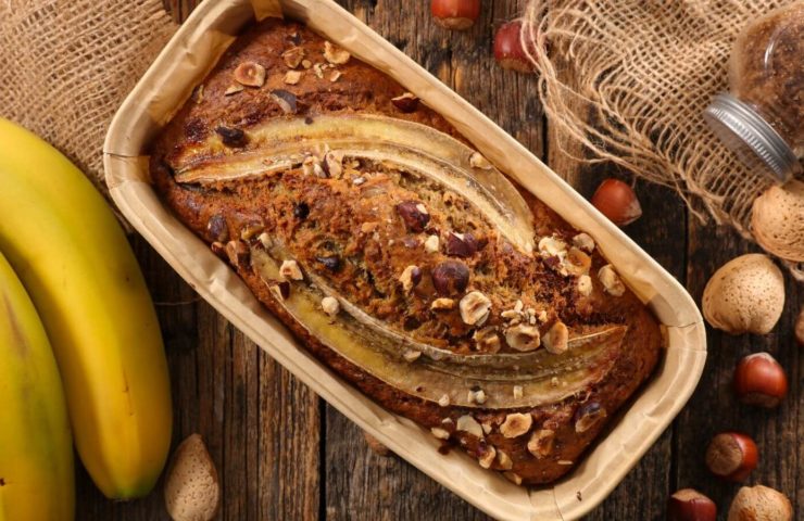 Bananenbrot in Backform