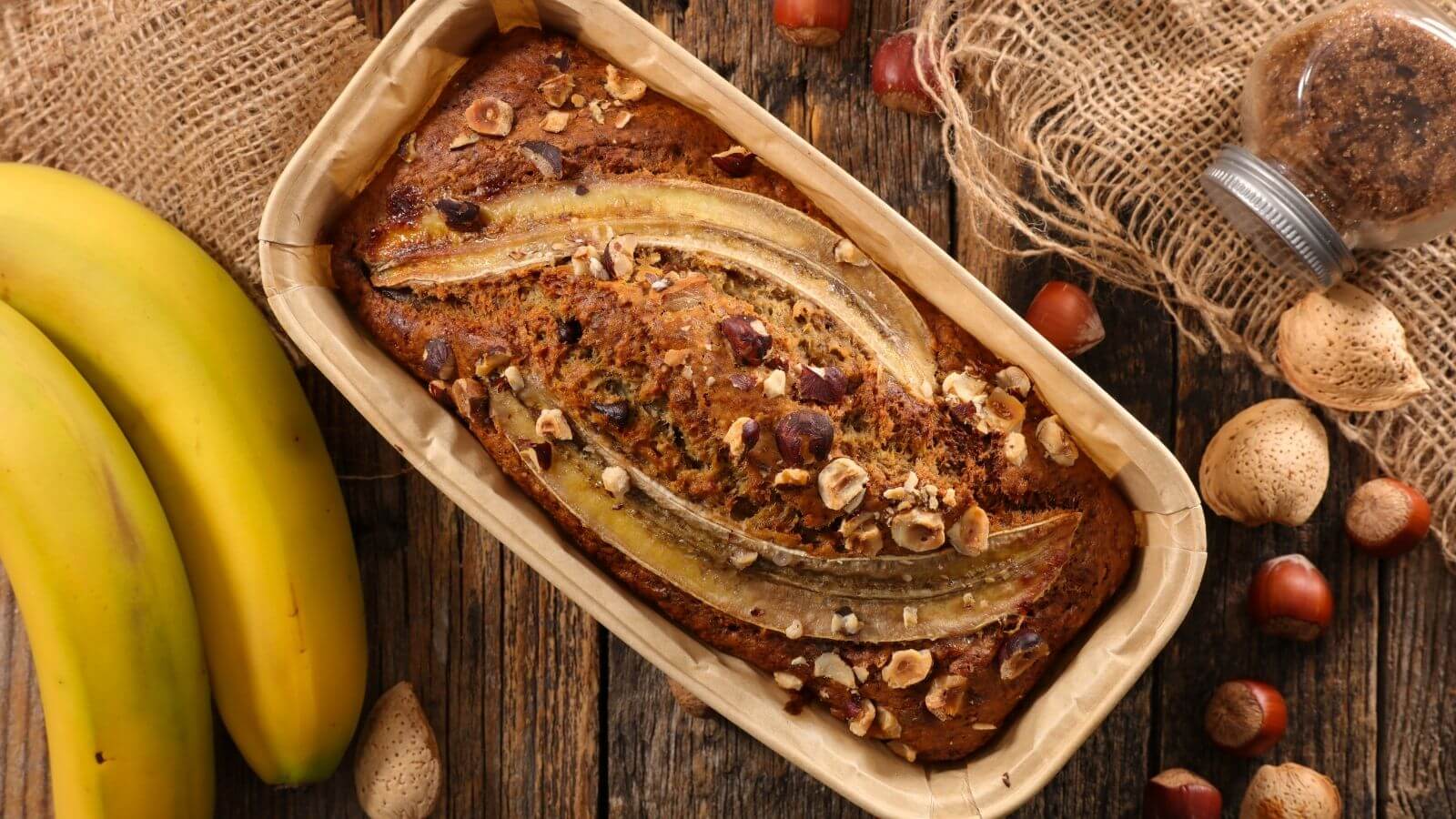 Bananenbrot in Backform