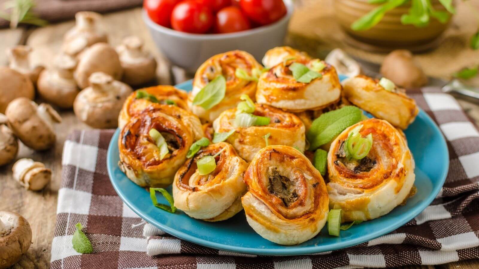 Low Carb Pizzarollen