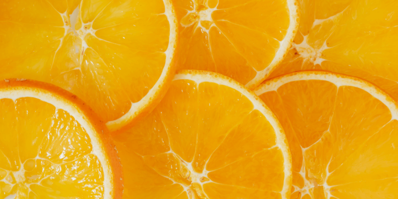 Nahaufnahme von Orangenscheiben