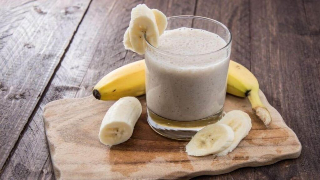 Veganer Smoothie mit Banane