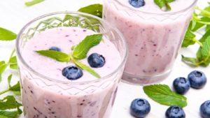 Blaubeer Kokos Smoothie